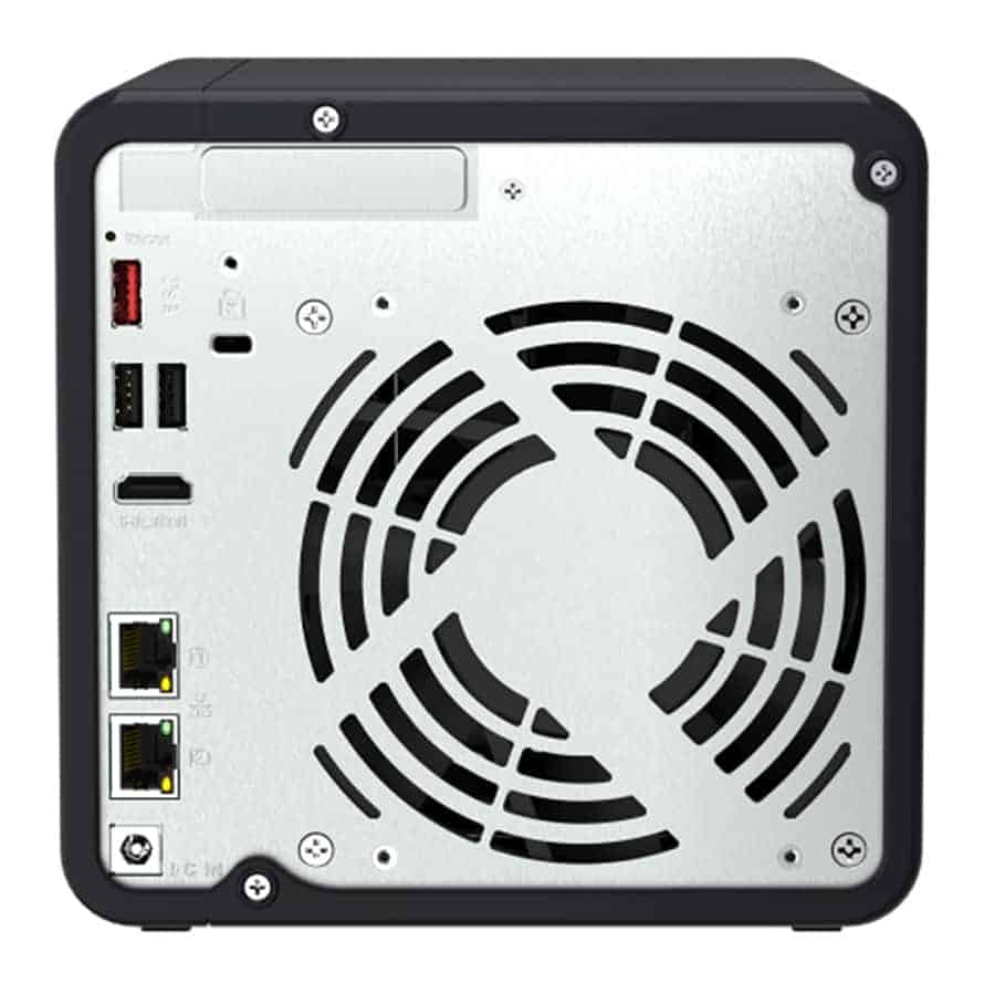 (image for) 4 Bay QNAP TS-464-8G NAS Enclosure, 8GB RAM, Celeron N5095 Quad Core, 4x SATA III, 2x M.2, 2x 2.5GbE, USB 3.2 Gen2, HDMI
